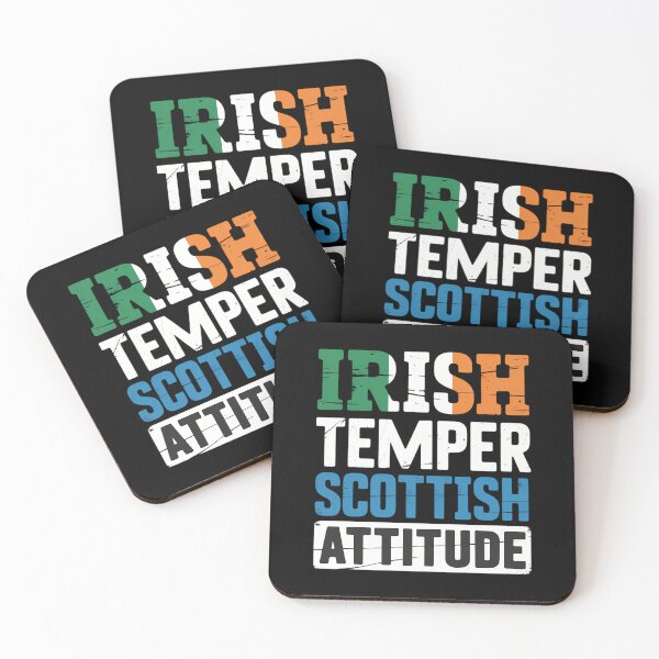 Item preview, Irish Temper Scottish Attitude St Patrick's Day Scotsman designed and sold by DentistLegal.