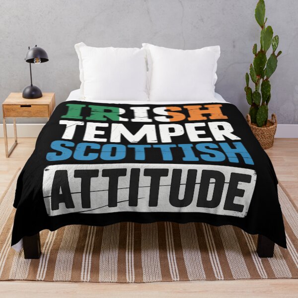 Item preview, Irish Temper Scottish Attitude St Patrick's Day Scotsman designed and sold by DentistLegal.