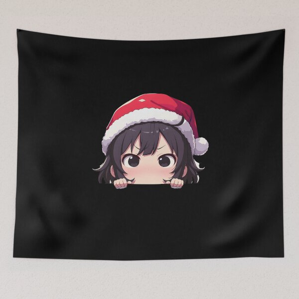 Item preview, Hachiman Hikigaya Oregairu Chibi Kawaii Christmas Peeker Anime Holiday Expression designed and sold by TorbenKuhano.
