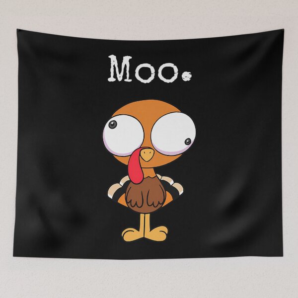 Item preview, Moo Cow Funny Turkey Day Holiday Festive Thanksgiving 90s designed and sold by rebeccathanuos.