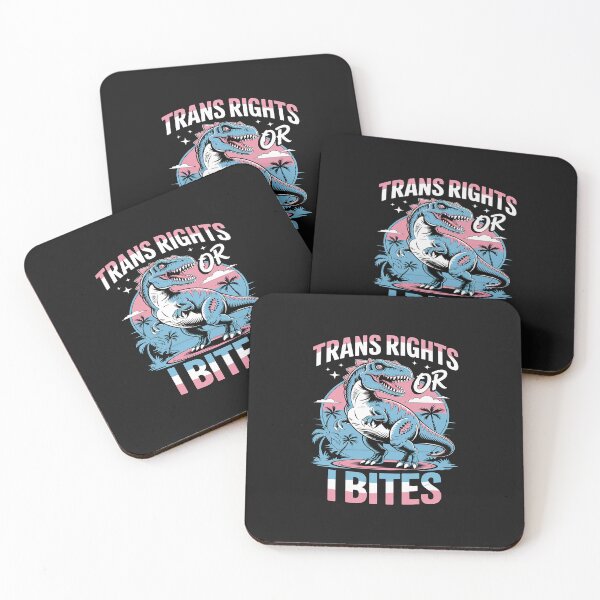 Item preview, Trans Rights Transgender Pride Or I Bites T-Rex designed and sold by JessicaWalshdf.