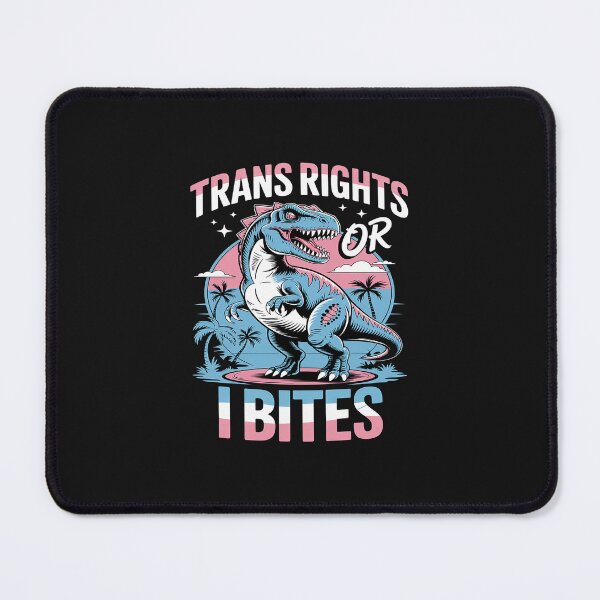 Item preview, Trans Rights Transgender Pride Or I Bites T-Rex designed and sold by JessicaWalshdf.