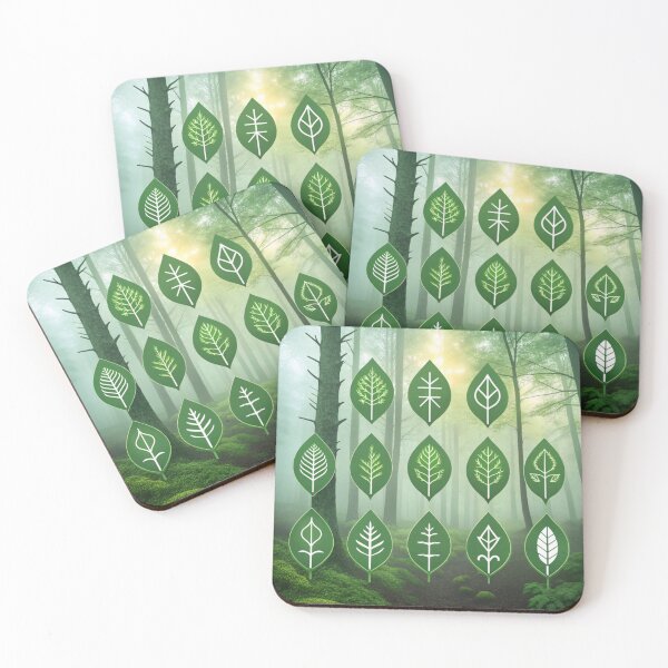 Item preview, Forest mist Leaf-shaped ruins icons  designed and sold by Lucky 777.