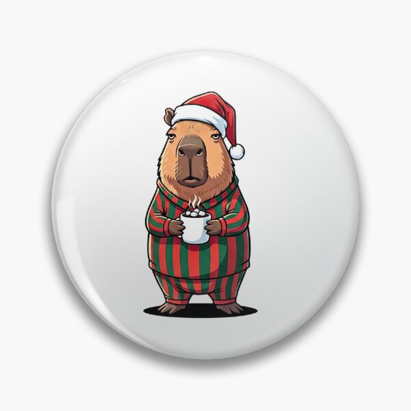 Item preview, Cozy Capybara Christmas designed and sold by Steele-Art.