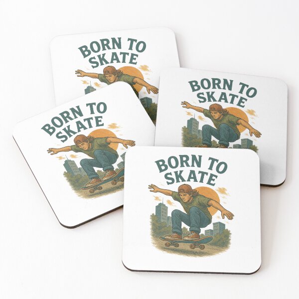 Item preview, Born To Skate – Vintage Skateboard Rider Illustration designed and sold by BRONX71.