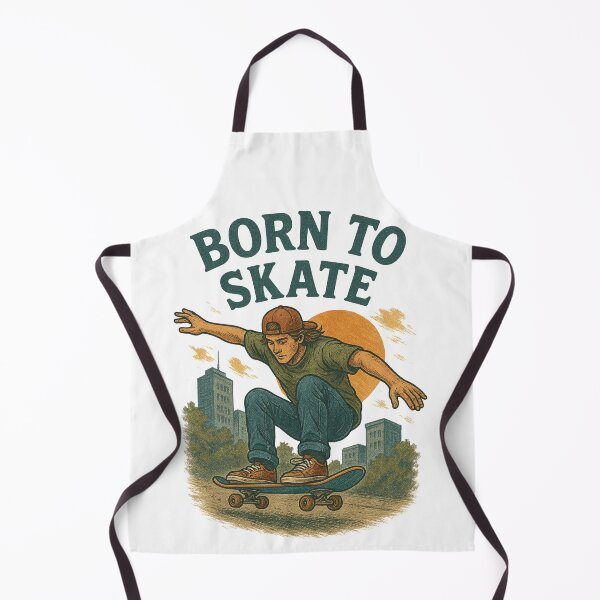 Item preview, Born To Skate – Vintage Skateboard Rider Illustration designed and sold by BRONX71.