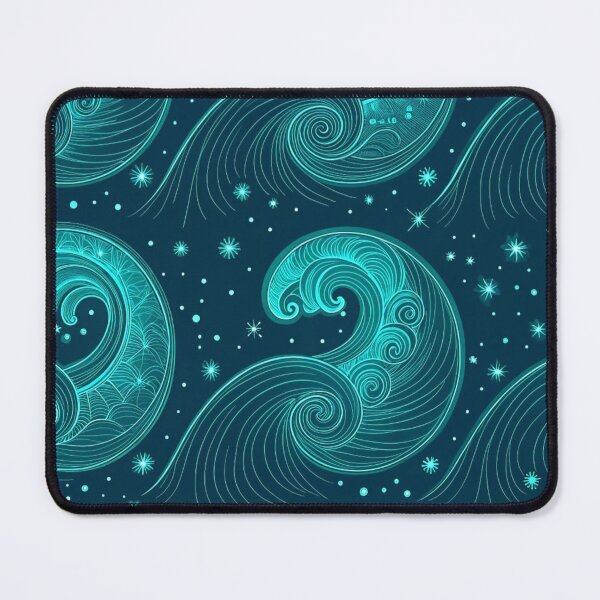 Item preview, Fluid glowing ripple patterns designed and sold by Lucky 777.
