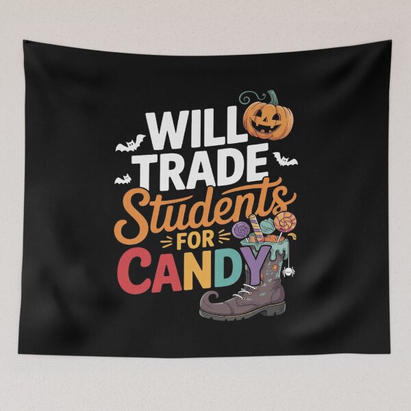 Item preview, Will Trade Students For Candy Teacher Halloween Costume designed and sold by MyzoToyota.