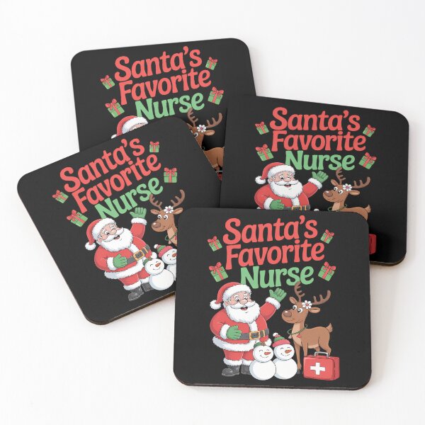 Item preview, Santas Favorite Nurse Christmas Xmas Nursing Funny designed and sold by gourpmerzihd.
