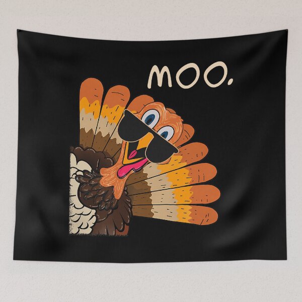 Item preview, Turkey Thanksgiving Festive Moo Cow Holiday 90s Day Funny designed and sold by rebeccathanuos.
