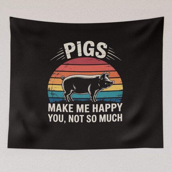 Item preview, Pigs Make Me Happy You Not So Much Pig Lover Farming Farmer designed and sold by LapFemile.