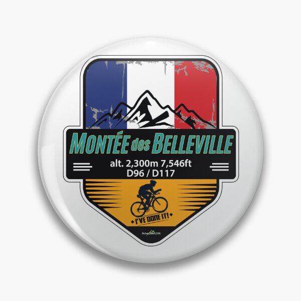 Item preview, Montée des Belleville Val Thorens France - Cycling I've Done It! Sticker T-Shirt 01 designed and sold by OuterShellUK.