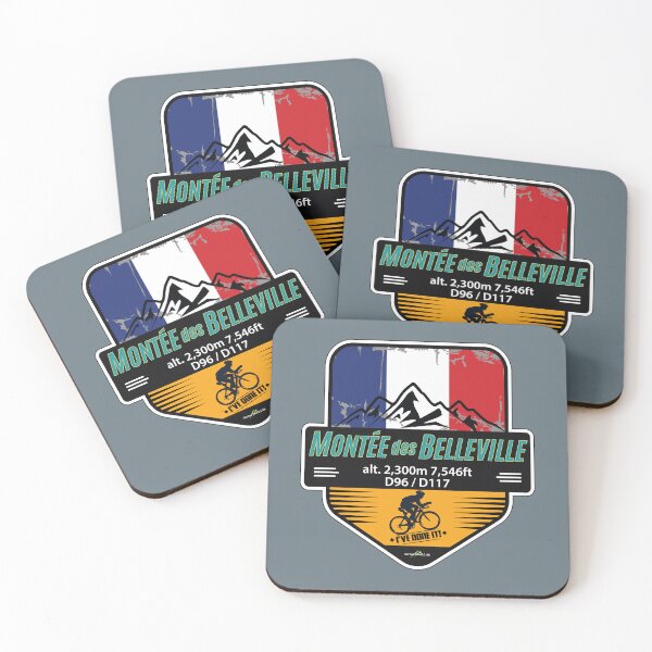 Item preview, Montée des Belleville Val Thorens France - Cycling I've Done It! Sticker T-Shirt 01 designed and sold by OuterShellUK.