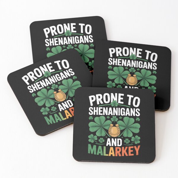 Item preview, Prone To Shenanigans And Malarkey Funny St Patricks Day designed and sold by DentistLegal.