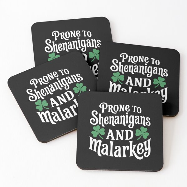 Item preview, Prone To Shenanigans And Malarkey Shamrock St Patricks Day designed and sold by DentistLegal.