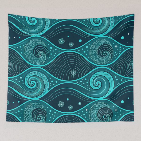 Item preview, Fluid glowing ripple patterns  designed and sold by Lucky 777.