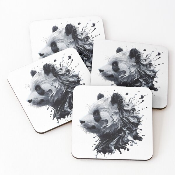 Item preview, Panda black and white splash art designed and sold by BeAr-tist.