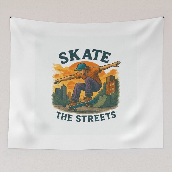 Item preview, Skate The Streets – Vintage Urban Skateboard Illustration designed and sold by BRONX71.