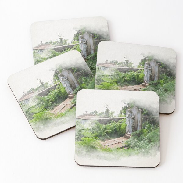 Item preview, grave with ferns in watercolor designed and sold by FotoMahieu.
