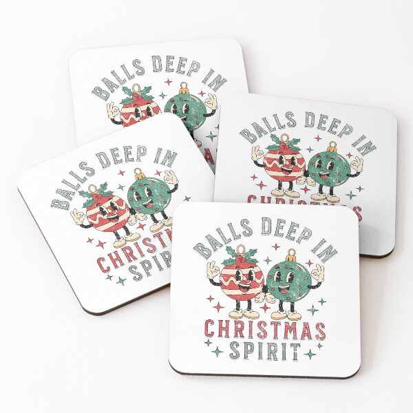 Item preview, Couple Deep Happy Balls Holiday In Quote Christmas Vintage designed and sold by JasonesNance.