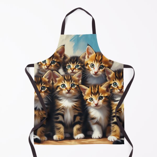 Item preview, Exceptional Toyger Kittens – Unique Striped Feline Art Portrait designed and sold by SweetRossel.