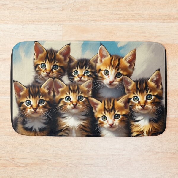 Item preview, Exceptional Toyger Kittens – Unique Striped Feline Art Portrait designed and sold by SweetRossel.