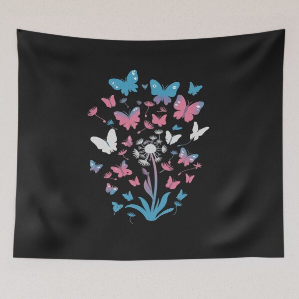 Item preview, Transgender Petals Flowers Butterflies Transsexual Flag designed and sold by GaryBellcvbnb.