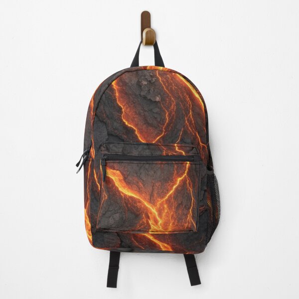Item preview, Volcanic orange and deep coal pattern  designed and sold by Lucky 777.