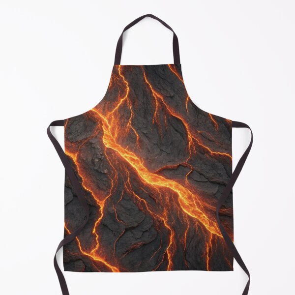 Item preview, Volcanic orange and deep coal pattern designed and sold by Lucky 777.