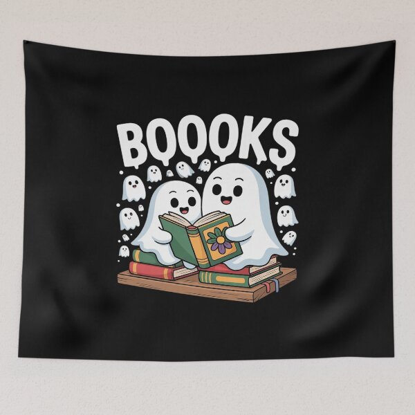 Item preview, Booooks Cute Ghost Book Reading Halloween Teacher designed and sold by RsFilsingerArt.