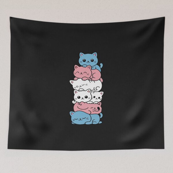 Item preview, Transgender Pride Cat LGBT Trans Flag Cute Cats Pile Gifts designed and sold by GaryBellcvbnb.