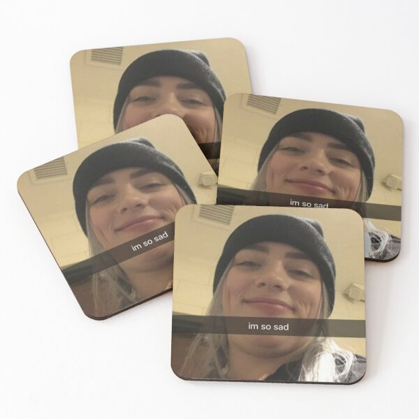 Item preview, im so sad Billie Eilish Meme designed and sold by Crealice.