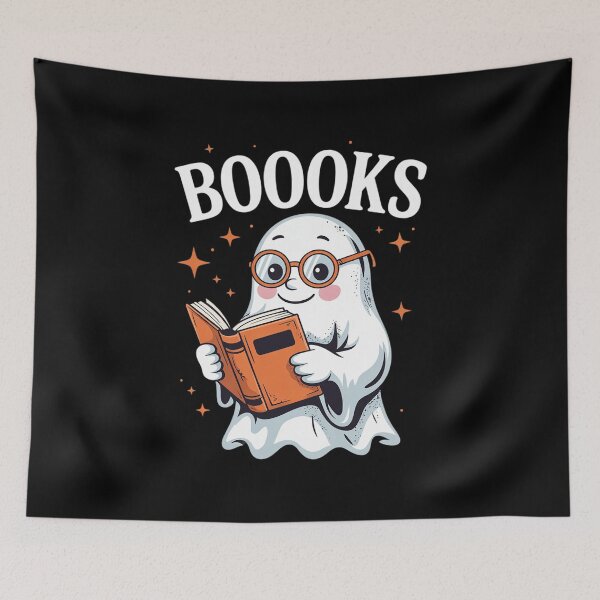 Item preview, Booooks Ghost Halloween Teacher Book Library Reading designed and sold by RsFilsingerArt.
