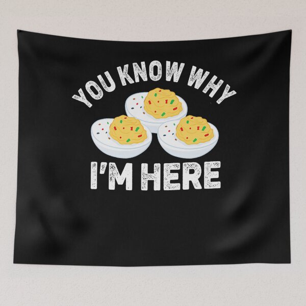 Item preview, Lovers And Humor Thanksgiving For Dinner Egg Retro Know Gift Holiday You Funny Why Fans I'm Deviled Here Egg Deviled designed and sold by PAMELANUNZIO.