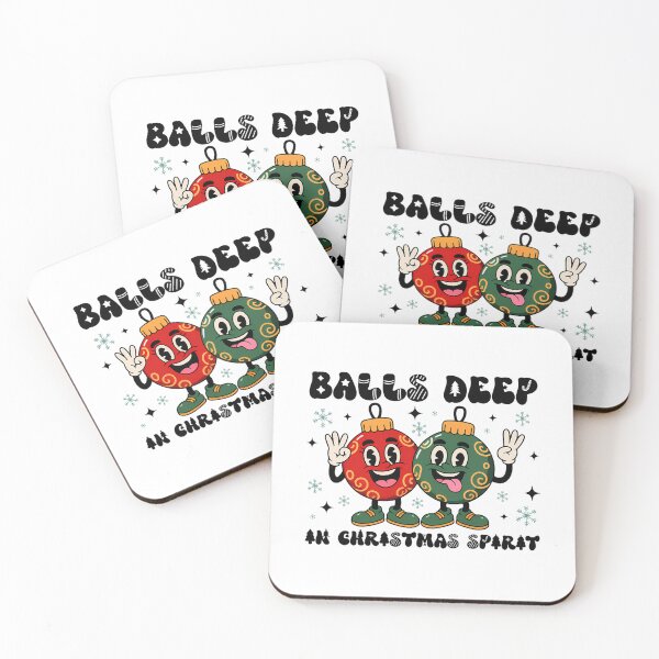 Item preview, Quote Deep Christmas Vintage Happy Holiday Balls In Couple designed and sold by JasonesNance.