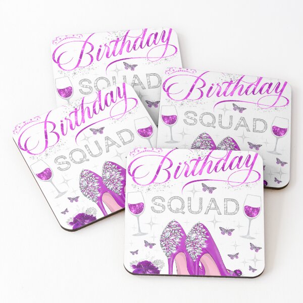 Item preview, Birthday Squad Purple Butterflies High Heels Diva Squad designed and sold by TysonLangosh.