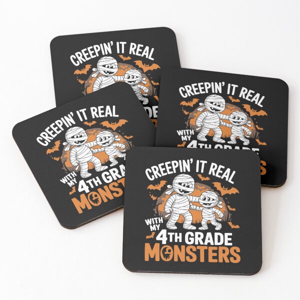 Item preview, Creepin It Real With My 4th Grade Monsters Halloween Teacher designed and sold by RsFilsingerArt.