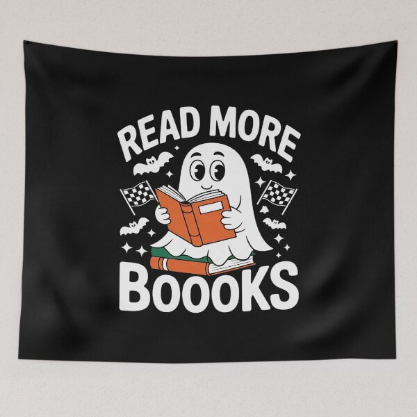 Item preview, Cute Booooks Ghost Read More Books Teacher Halloween 1 designed and sold by RsFilsingerArt.