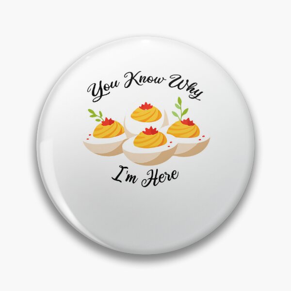Item preview, Deviled Fans Humor Deviled Egg I'm For Egg You Thanksgiving Holiday Retro And Gift Here Funny Know Why Dinner Lovers designed and sold by PAMELANUNZIO.