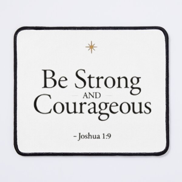 Item preview, Joshua 1:9 Be Strong and Courageous | Minimalist Scripture Typography designed and sold by ebocraft.