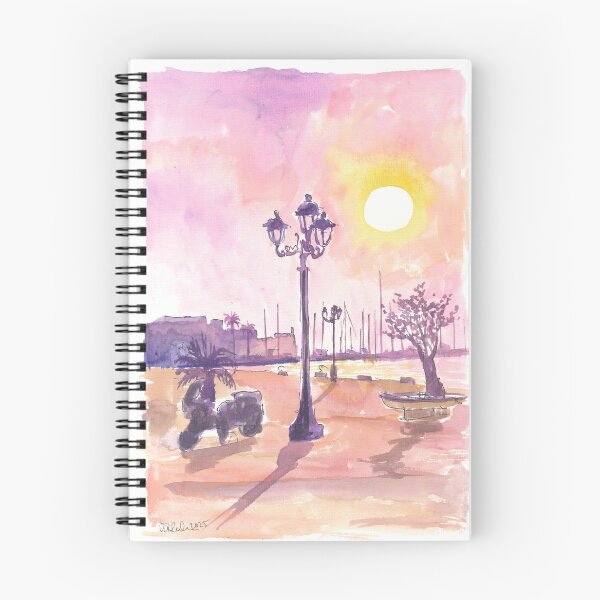 Item preview, Alghero Sardinia Sunset at the Marina Yacht Port designed and sold by artshop77.