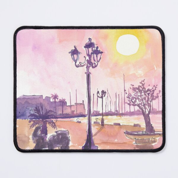 Item preview, Alghero Sardinia Sunset at the Marina Yacht Port designed and sold by artshop77.