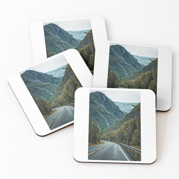 Item preview, Highway Towards Mountains Photographic Print designed and sold by Mother-Nature65.