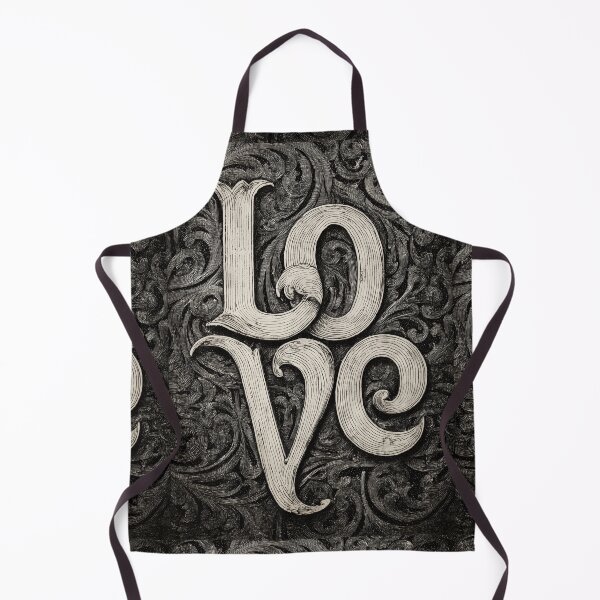 Item preview, Ornate love typography in the style of an old woodcut. designed and sold by Piotrek0001.