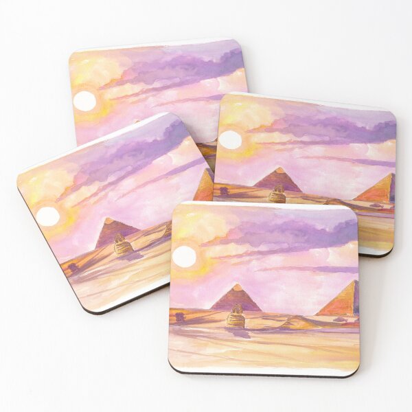 Item preview, Magical Giza Pyramids Sunset in Egypt designed and sold by artshop77.