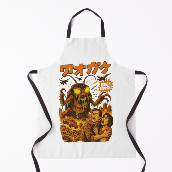Item preview, Radioactive Roach Rampage – Retro Japanese Kaiju Monster Poster designed and sold by Snackwear Apparel.
