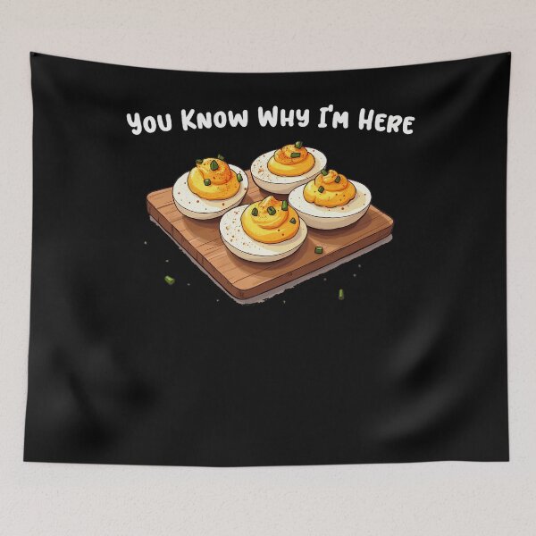 Item preview, Here Dinner You Holiday Humor Gift And Egg For Egg Thanksgiving Fans Lovers Know Retro Deviled Deviled I'm Why Funny designed and sold by PAMELANUNZIO.