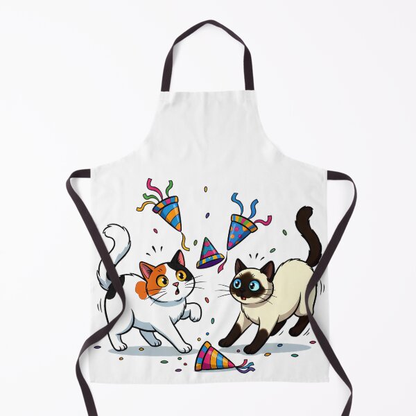 Item preview, Playful Cats & Party Hats | Chibi Kittens Investigating Confetti Chaos designed and sold by meesub.