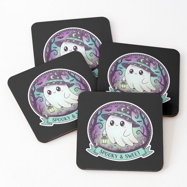Item preview, Cute Witch Ghost Spooky Sweet Halloween Art designed and sold by Ekracreatives.