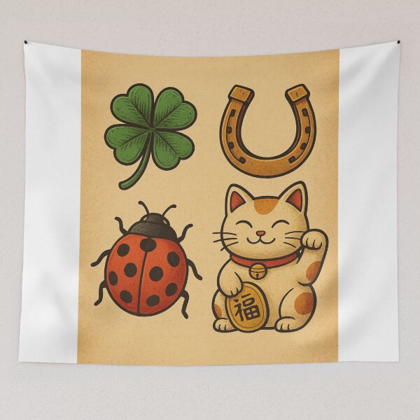 Item preview, Lucky Harmony Emblem T-Shirt Design designed and sold by HiteshArt111.